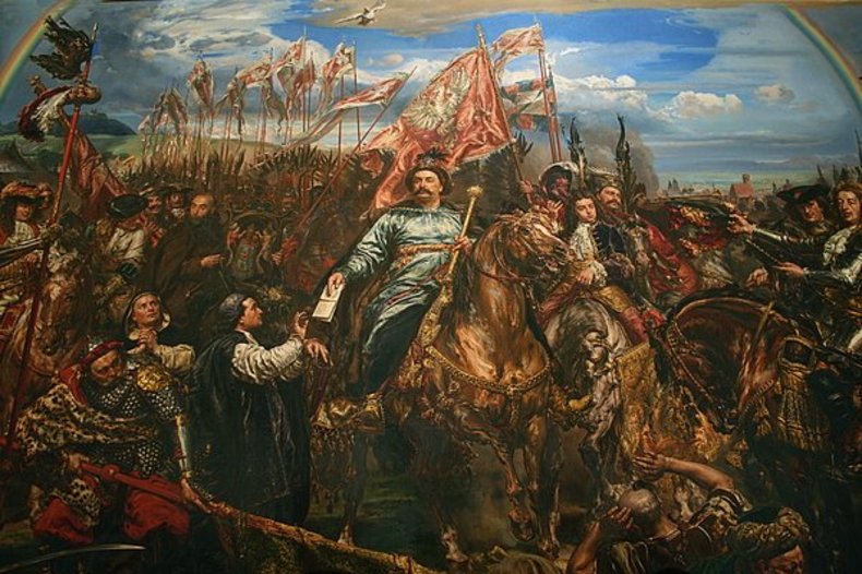 Jean III Sobieski repoussant les Turcs au siège de Vienne. Tableau de Jan Matejko exposé au musée du Vatican. / © Vatican Museums , Public domain, via Wikimedia Commons.