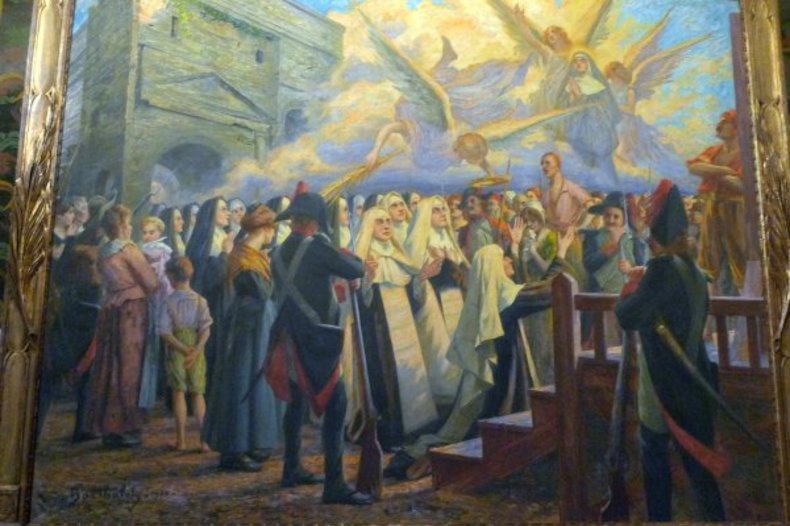 Tableau des bienheureuses martyres d'Orange cathédrale Notre-Dame de Nazareth. / © CC BY 2.0, Jean-Louis Zimmermann.