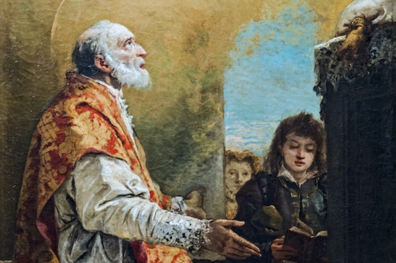 Oratorio del Crucifijo Felipe Néri, óleo sobre lienzo (1745-1749), iglesia de San Polo, de Tiépolo / ©CC BY-SA 4.0 /Didier Descouens