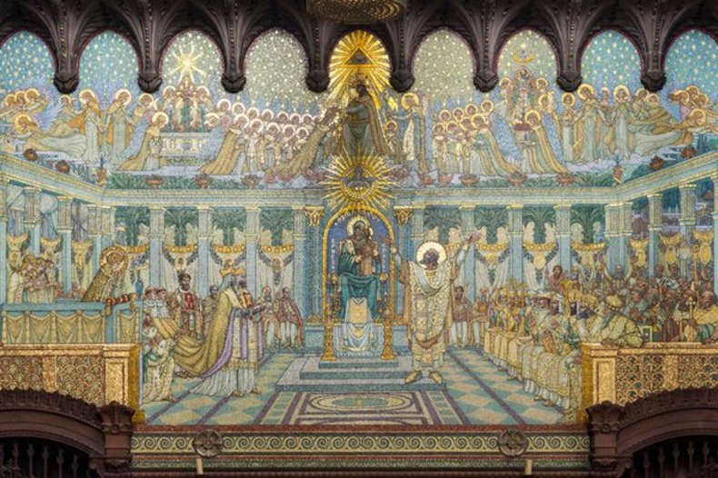 Représentation du concile d'Éphèse, Notre-Dame de Fourvière à Lyon / © CC0