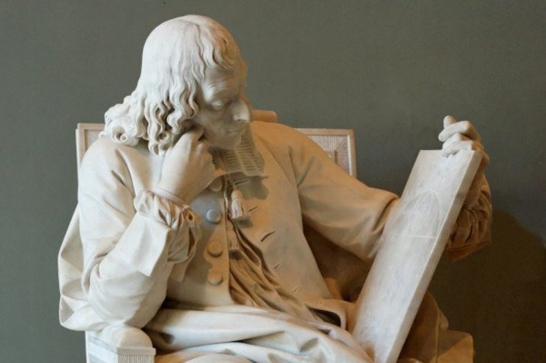 Blaise Pascal, marbre d’Augustin Pajou, 1785, musée du Louvre.©CC0/wikimedia