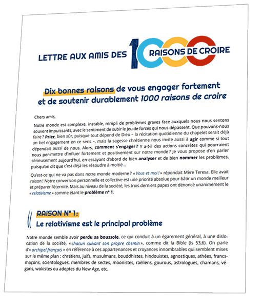 Lettre aux Amis